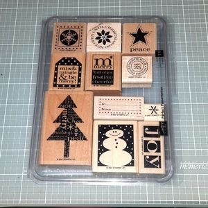 Perfect Presentation Christmas Rubber Stamp set